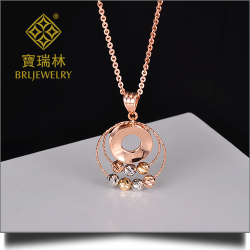 18K金吊坠