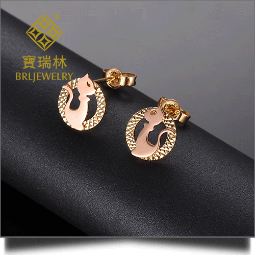 18K金耳饰